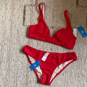 Cupshe Red Bikini Set
